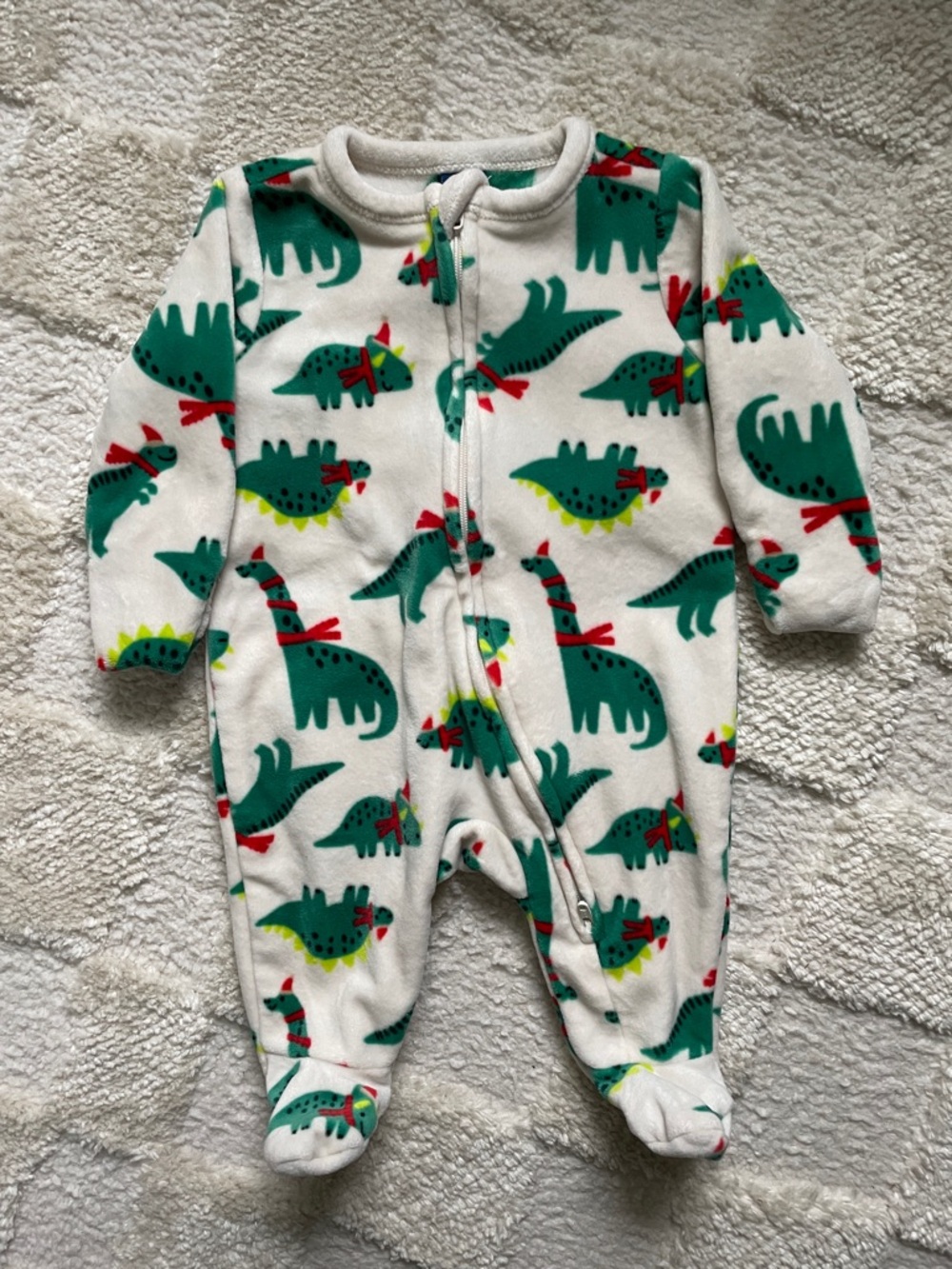 NWOT fleece dinosaur footie sleeper